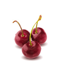 Cherry isolated on a white background