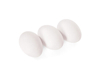 Duck egg isolated on white background