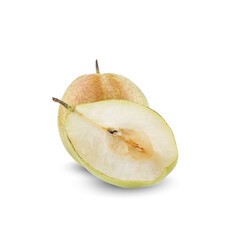 pears isolated on white background