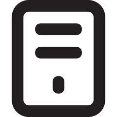 Desktop Vector Line Icon