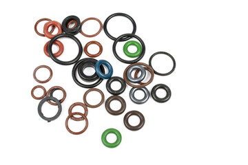 rubber rings several types of different colors