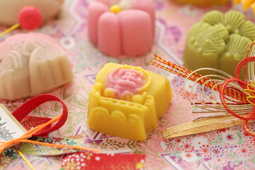 日本の伝統のお祝い事や引き出物のお菓子