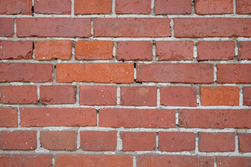 backsteinwand aus roten klinker steinen