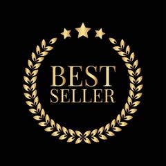 Best Seller Gold Sign.