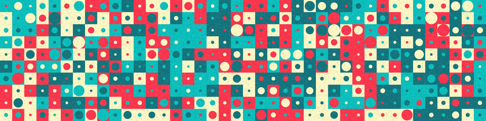 Abstract Geometric Pattern generative computational art illustration