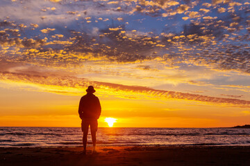 Man on the beach