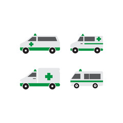 Ambulance icon design template vector isolated illustration