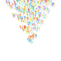 Question marks Quiz doubt survey faq public poll.