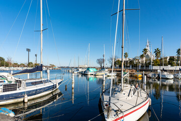Fototapeta premium 茨城 土浦 土浦港の風景