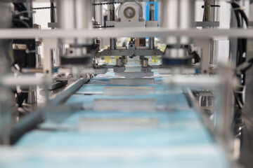 Automatic machine making Face masks in line industry.