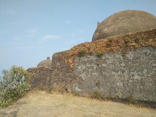 Fototapeta na wymiar ruins of the old fortress
