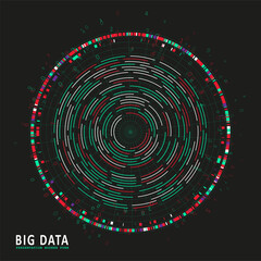 Abstract infographics visualization