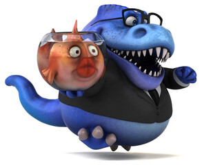 Fun trex - 3D Illustration © Julien Tromeur