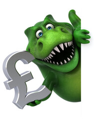Fun trex - 3D Illustration © Julien Tromeur