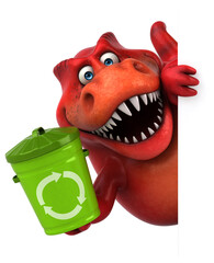 Fun dinosaur - 3D Illustration © Julien Tromeur