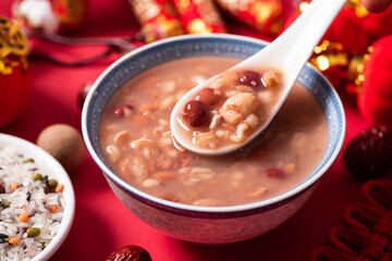 Chinese traditional food, Laba porridge.Breakfast cereals