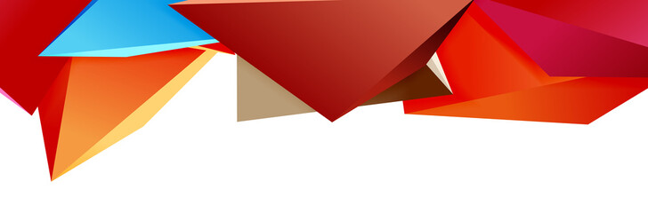 Triangle mosaic abstract background, 3d triangular low poly shapes. Geometric vector illustration for covers, banners, flyers and posters and other