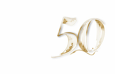 50% OFF Sale Discount Banner. Abstract Discount offer price tag. Vector Modern Sticker Illustration.