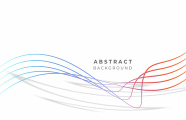 Obraz premium Abstract rainbow wave line with space of your text, vector illustration.