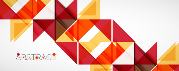 Set of vector triangle geometric backgrounds. Vector illustration for covers, banners, flyers and posters and other designs