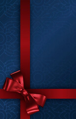 red gift box with ribbon