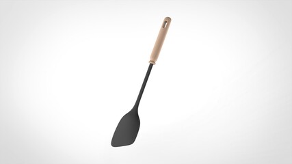 spatula white background one center front 3D Render