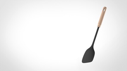 spatula white background one right front 3D Render