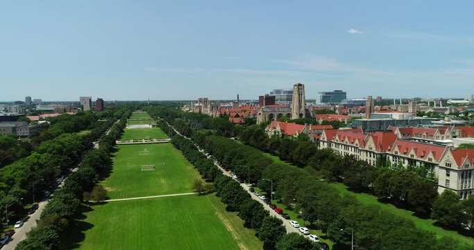 Scenic View of the Midway Plaisance at The University of Chicago