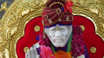 Sai Baba in indian temple