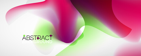 Fluid color gradient abstract background, trendy colorful wallpaper. Vector illustration for placards, brochures, posters, banners and covers