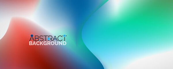 Fluid color gradient abstract background, trendy colorful wallpaper. Vector illustration for placards, brochures, posters, banners and covers