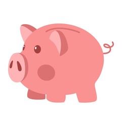 piggy bank on white background