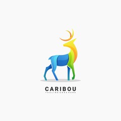 logo design deer concept colorful