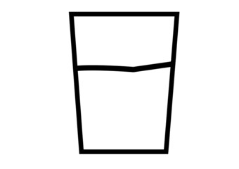 glass drink icon vector logo template design element