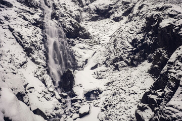 stunningly beautiful winter view of Norwegian nature
