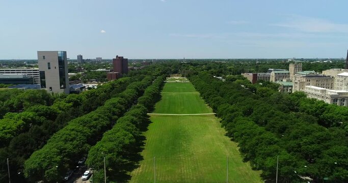 Scenic View of the Midway Plaisance at The University of Chicago - Part 4