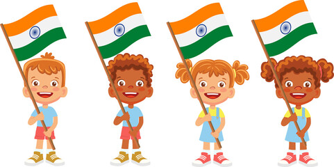 India flag in hand set