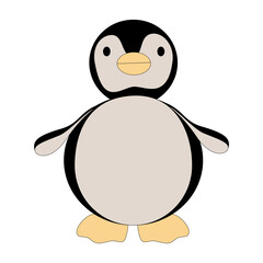 Cute cartoon penguin clip art