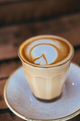 cup of cappuccino with heaRT