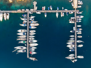 Aegean sea port in Greece