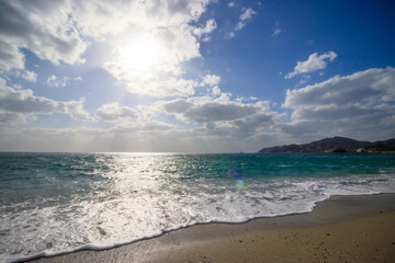 夕暮れのビーチ