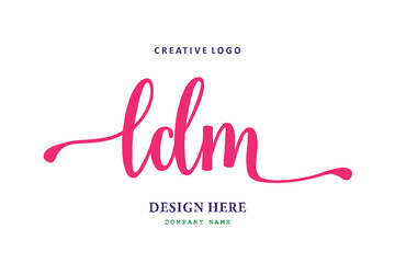 LDM lettering logo is simple, easy to understand and authoritative