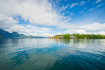 Obraz premium Beautiful view of Ora Beach, Manusela National Park, in Seram Island, Maluku, Indonesia