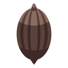 Jojoba nut icon. Isometric of jojoba nut vector icon for web design isolated on white background