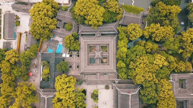 4K Chinese Temple in Suzhou, China