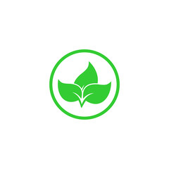 100% natural label icon vector symbol