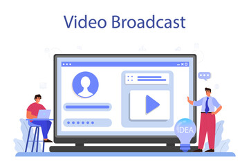 Brainstorm online service or platform. New idea generation