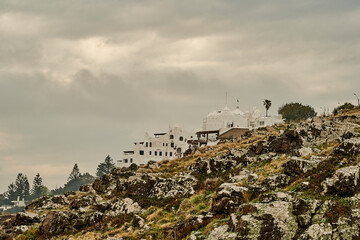 Punta Ballena, Uruguay - 08 29 2019: Casapueblo is a building constructed by the Uruguayan artist...