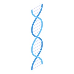 DNA icon. Isometric of DNA vector icon for web design isolated on white background