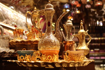 Traditional Ottoman jug in a market